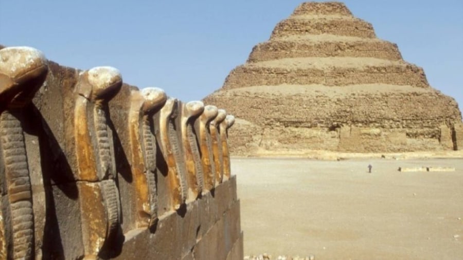 Marvel at the Step Pyramid of Djoser