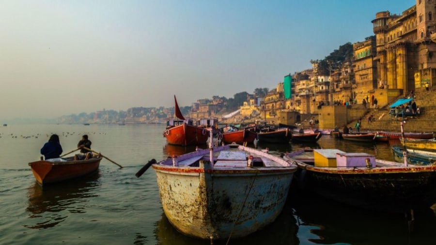 Travellers at Varanasi