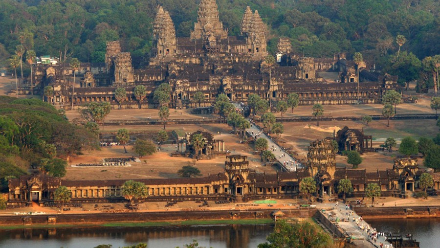 Angkor Wat Temple - Aerial View