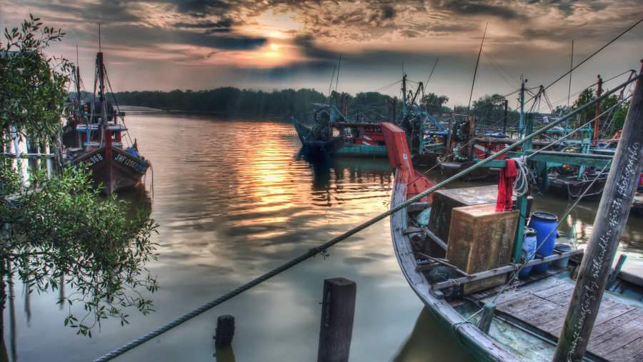 Sunset Views from Selangor River