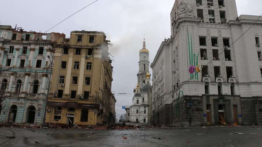 Wreckage in Ukraine