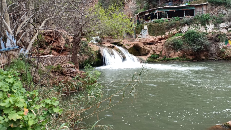 Natural pool of Ouzoud Falls