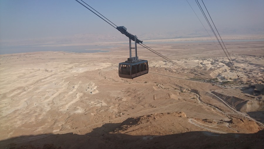 Cable Car At Masada, Israel
