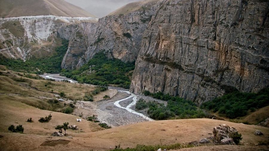 See the Greater Caucasus Mountains