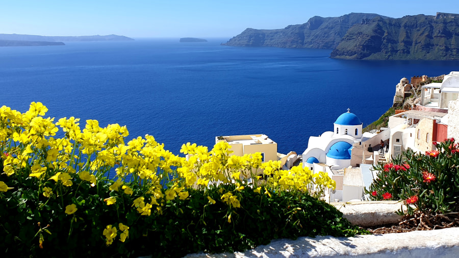 Oia Village on Santorini Island