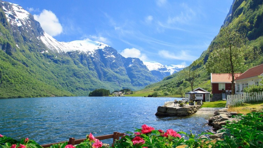 Enjoy the picturesque view of the Nærøyfjord