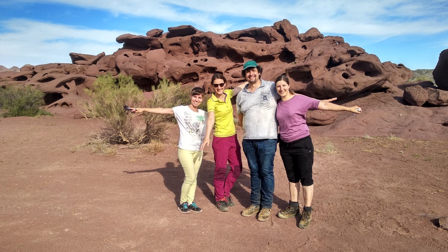 Happy Tourists in Katytau mountains