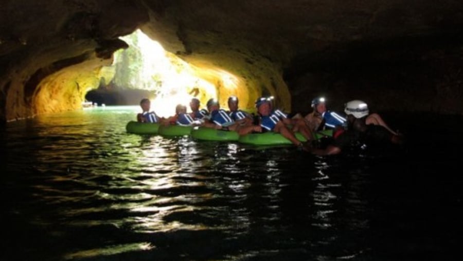 Tubing under the Caves