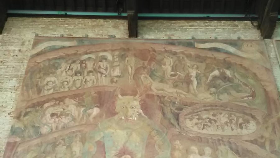 Fresco Inside Cemetery