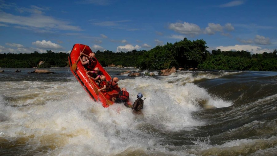 White water rafting at the Nile