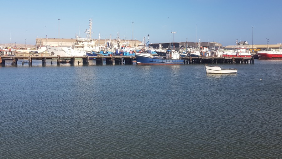 The harbor of Lüderitz, Namibia