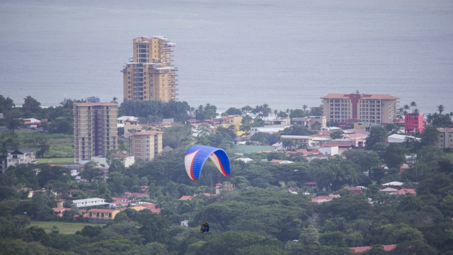 Tourists in the air Las Terrazas