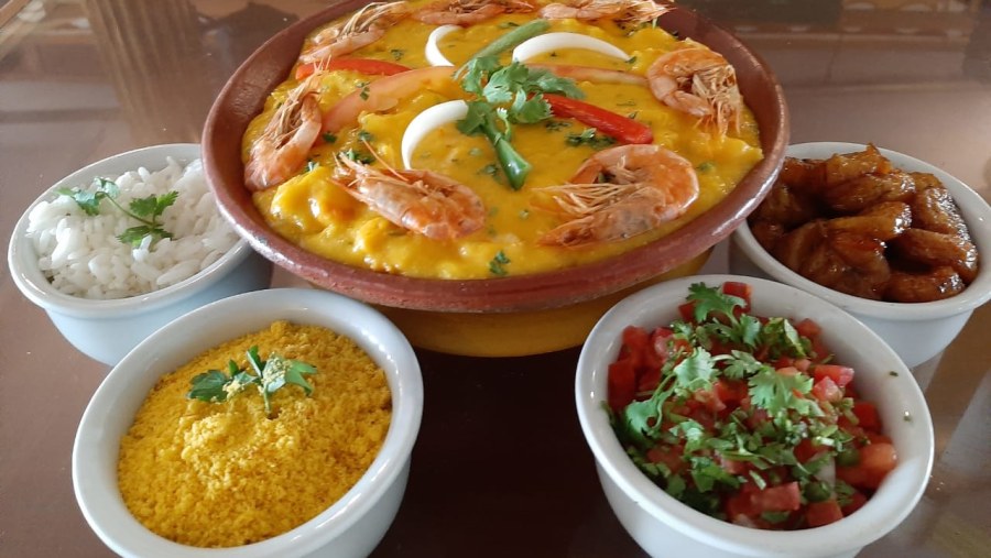 Traditional fish Moqueca with Palm Oil