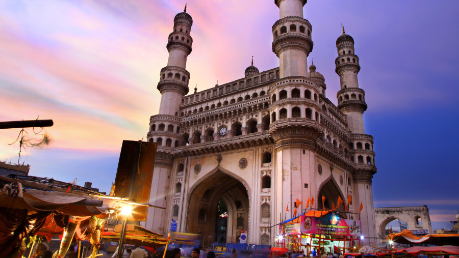 Charminar at night