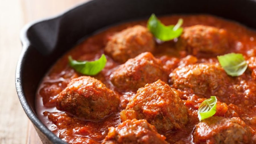 Meat Balls in Tomato Sauce