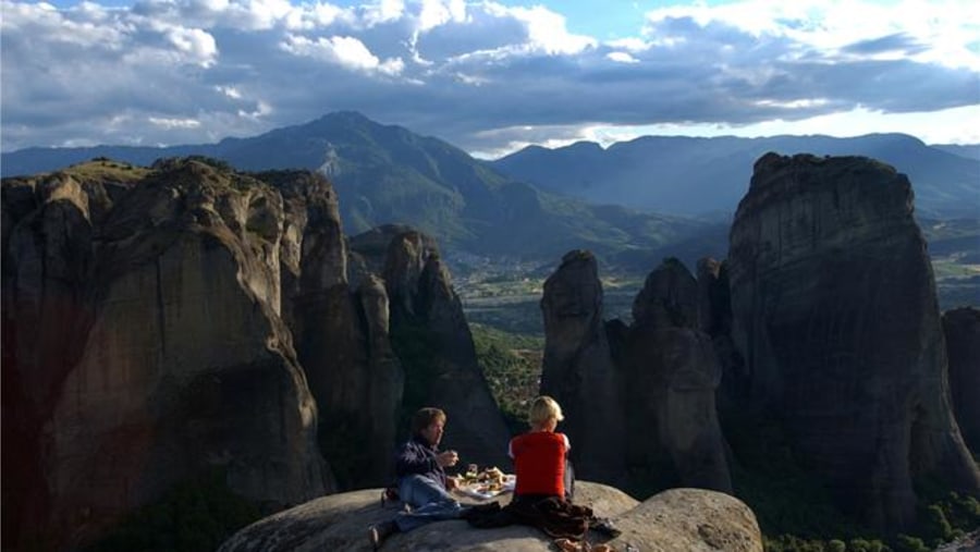 Meteora Mountains In Greece