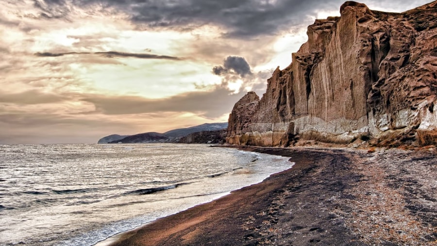 See the stunning beach and Aegean Sea