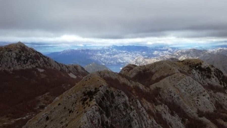 Lovcen mountain - view of the bay