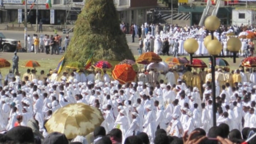 A procession on the way