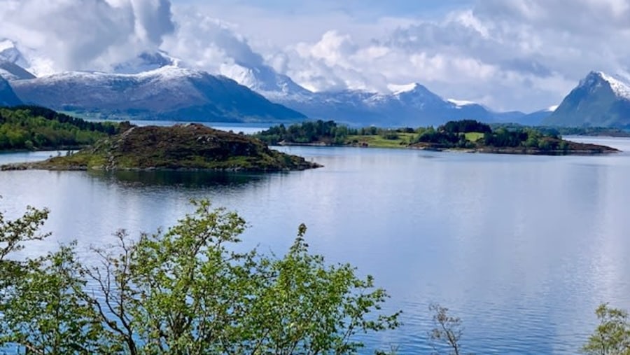 Driving along the fjords