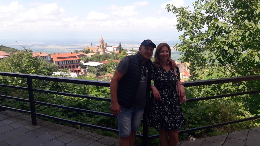 Tourists in Kakheti