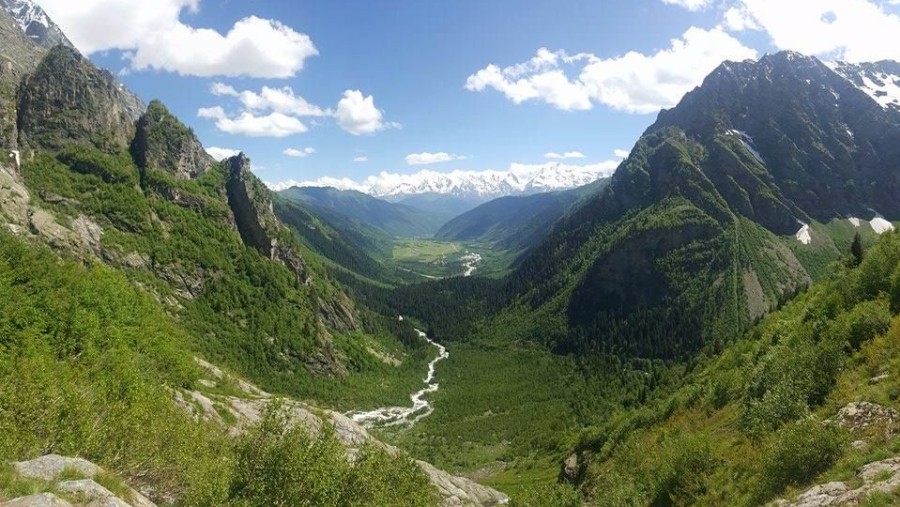 Scenic View of Caucasus Mountains