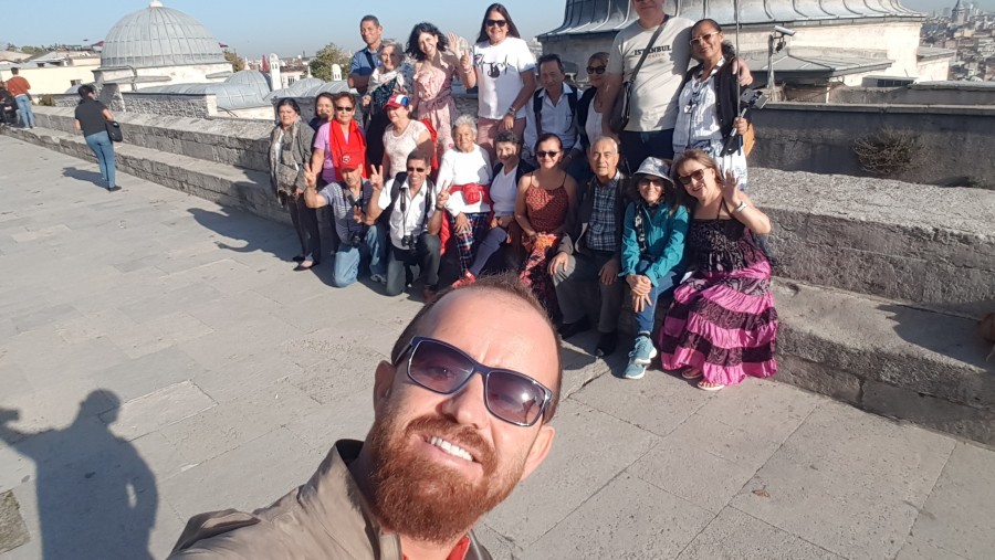 Turistas en Estambul