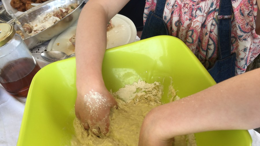 Preparing flour