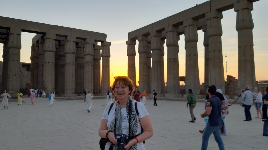 Luxor Temple sunset late afternoon