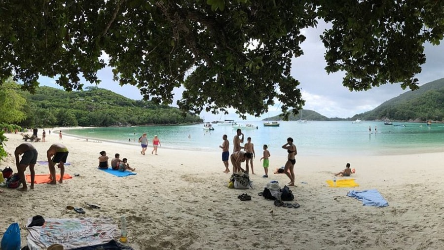 Guest Enjoying Port Launay Beach