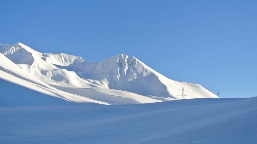 Snow-covered terrain