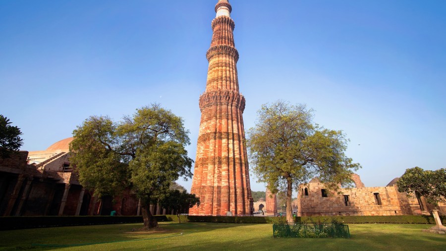 Qutub Minar in Delhi.