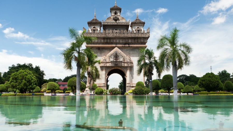 River park in Vientiane 