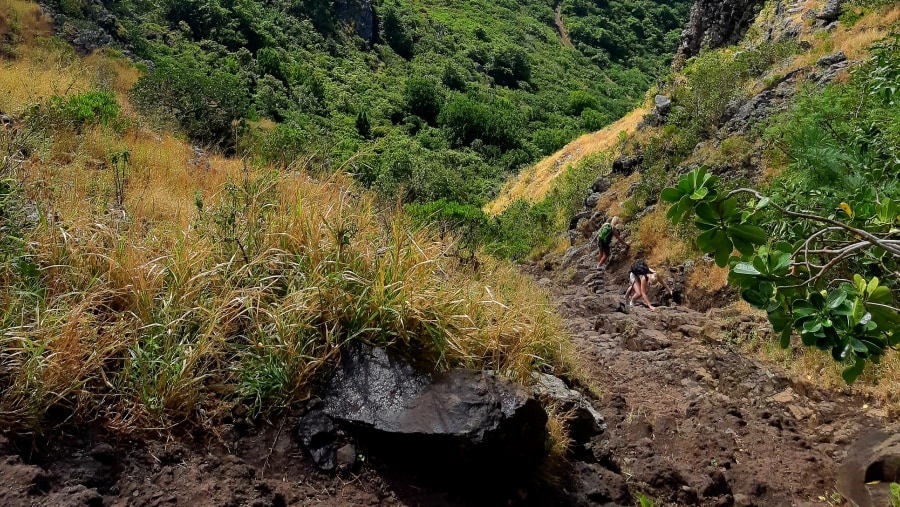 Take the breathtaking views of the Valleys from below in Mauritius