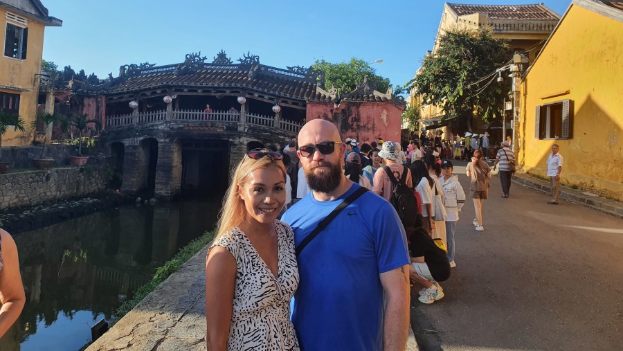 Tourists enjoying the tour