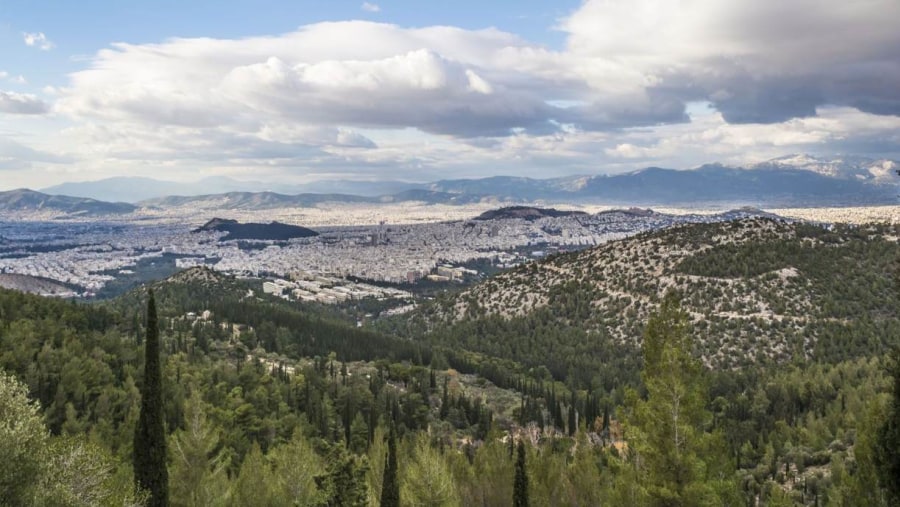 View from Hymettus Mountain