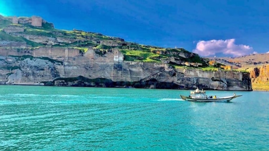 blue waters of the Euphrates River