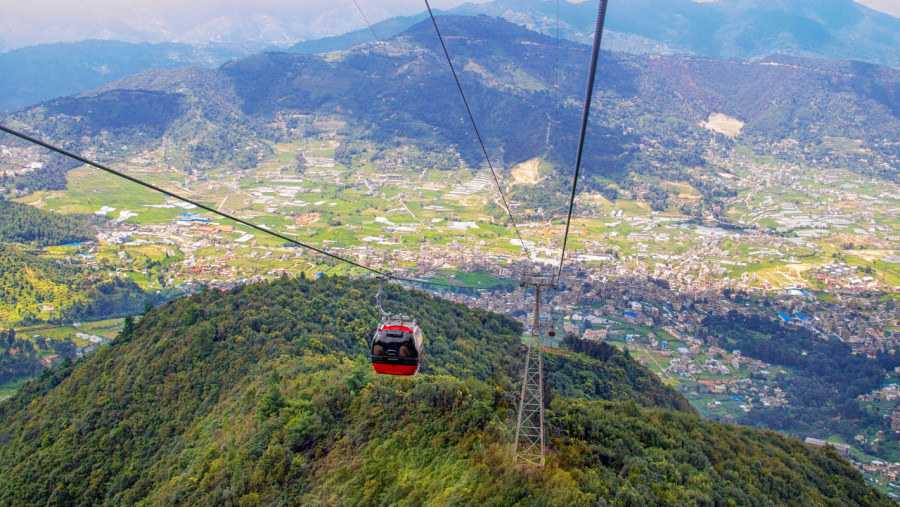 Cable Car ride from Thankot to Chandragiri Hills, Nepal