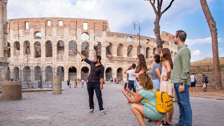 Colosseum with guide