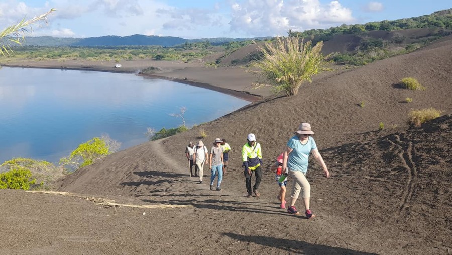 Beginning the Volcano Climb