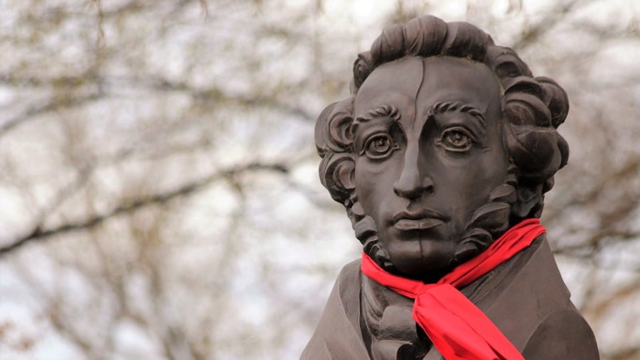 Statue of Alexander Sergeyevich Pushkin, a Russian poet, playwright, and novelist of the Romantic era