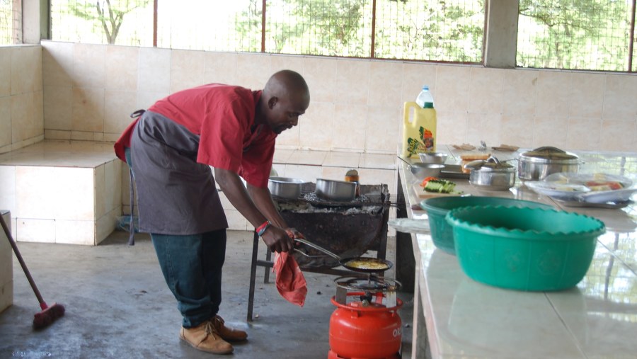 Chef cooking food