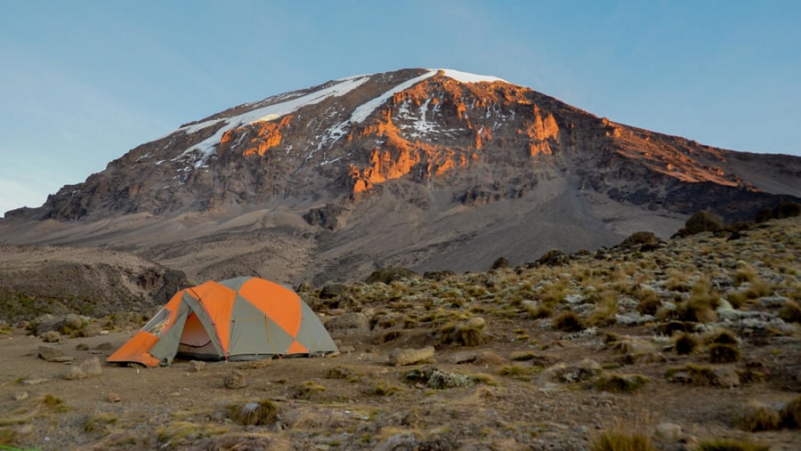 Campsite during the Kilimanjaro Trek