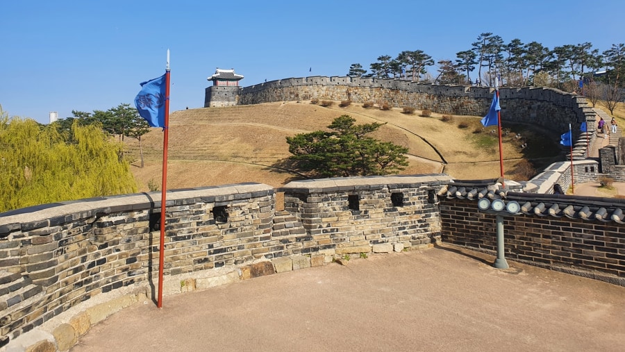 Suwon Hwaseong Fortress - Early Spring view