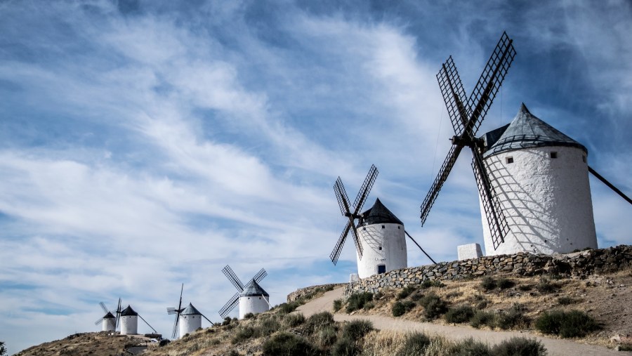 See the windmills of Toledo