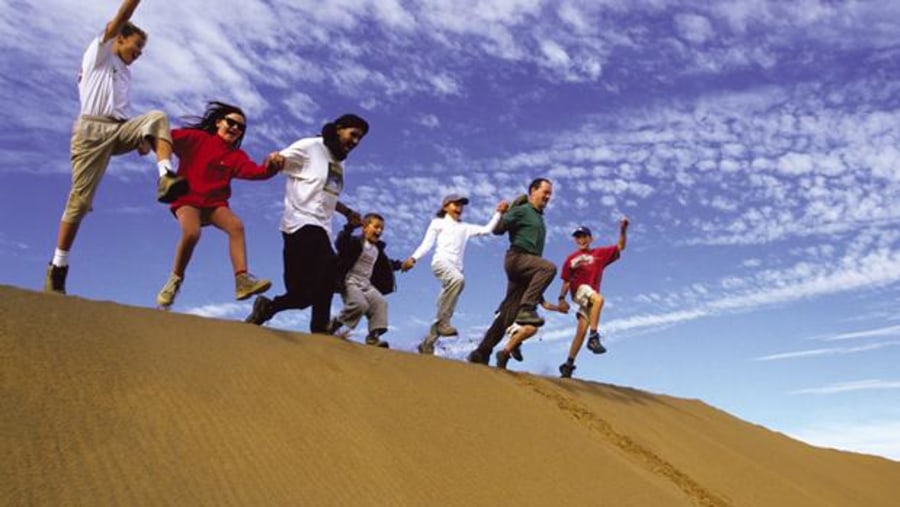 Jump over the dunes