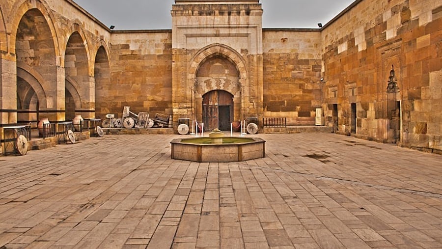 Visit the beautiful Sarihan Caravanserai