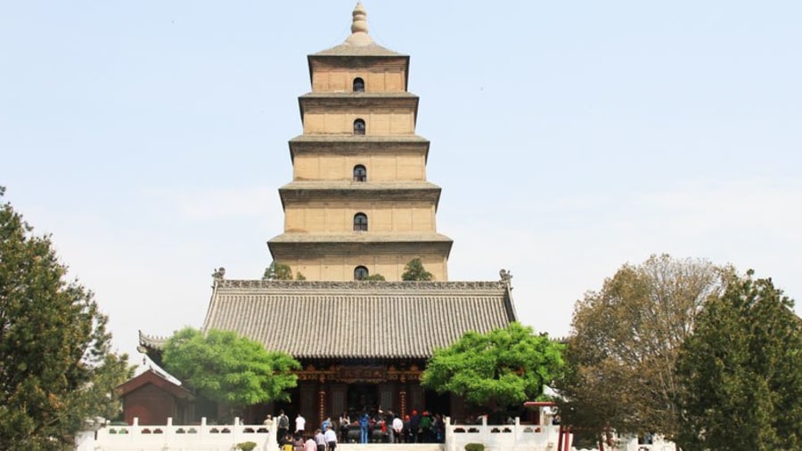 Big Wild Goose Pagoda in China