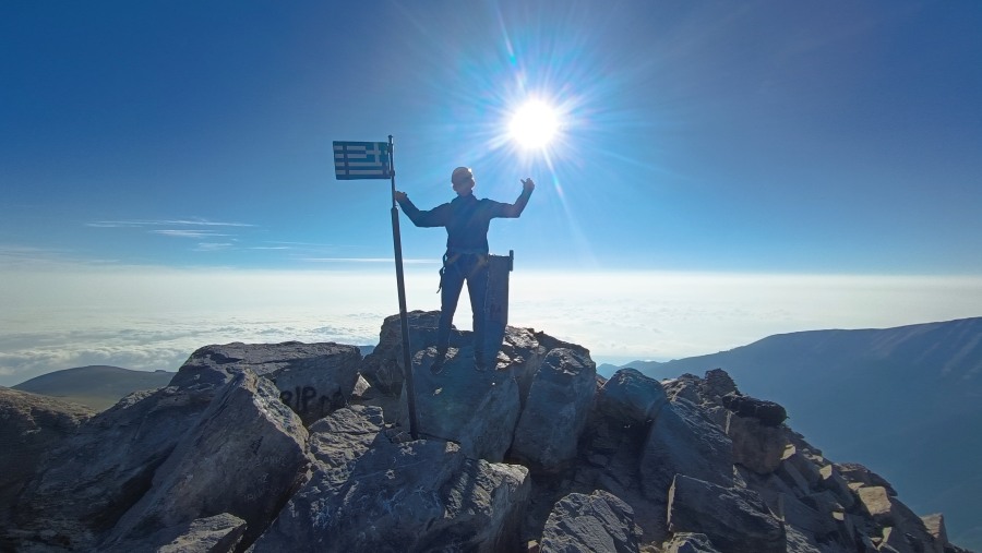 Traveler at Mount Olympus