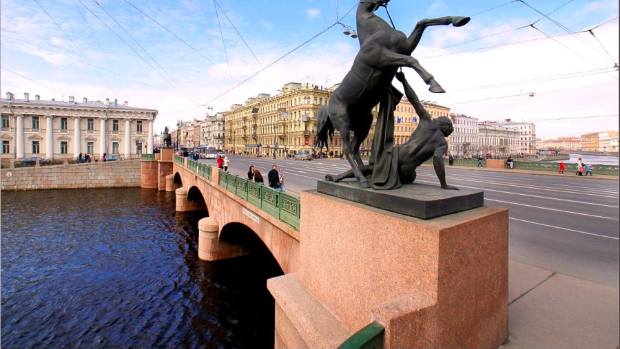 Anichkov Bridge, Saint Petersburg, Russia